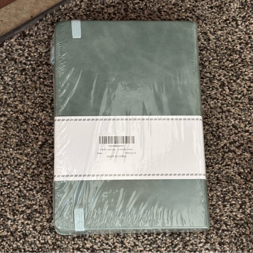 NEW! Hard Cover Notebook in Sage Green Journal Office Lists Still in Plastic - Picture 4 of 4